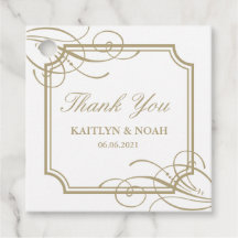 Klassiskt Guld Luxury Bröllop Tack