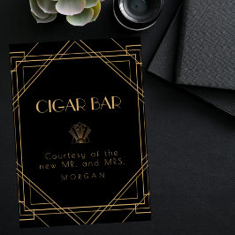 Klassiskt Guld-Vintage-favoritskylt för Cigar Pub Poster