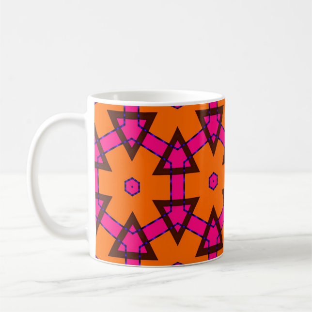 Klassiskt gyllene mönster. guldfärgad ornament i a kaffemugg (Vänster)