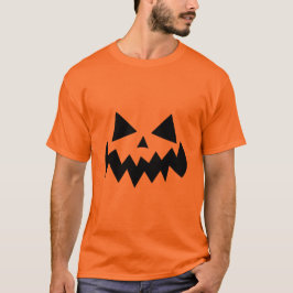 Klassiskt Halloween Pumpkin Ansikte Design med Spo T Shirt