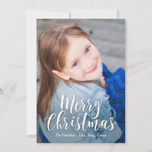 Klassiskt Hälsning GOD JUL-fotokort Julkort