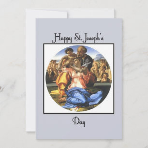 Klassiskt hälsningskort för Saint Joseph-dagen Julkort