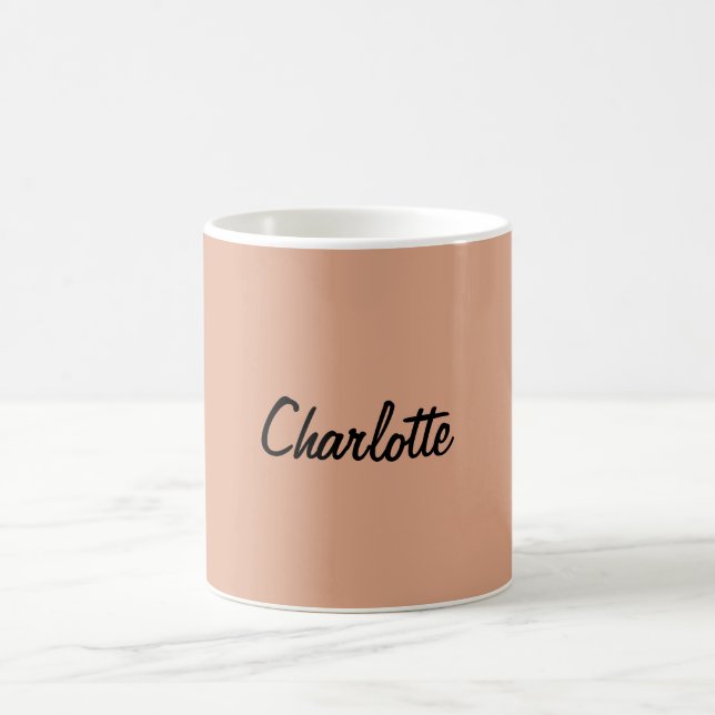 Klassiskt handskriftsskript ditt namn kaffemugg (Center)