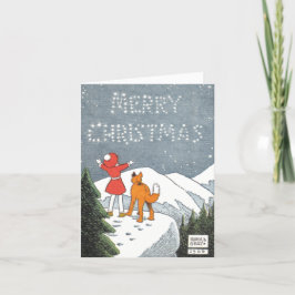 Klassiskt Harold Grått/Annie-julkort Helgkort