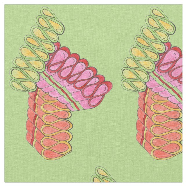 Klassiskt Helgdag-godis från Julband Tyg (Närbild)