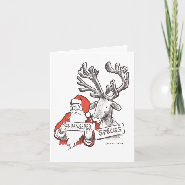 Klassiskt Herblock-julkort Helgkort (Framsida)