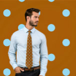 Klassiskt Himlar Blue Polka dots på Brown Tie Slips<br><div class="desc">Polka dots! En av de klassiska kläderna mönster som ser underbar ut på banden. Den här polka-prickan har små himlar blå prickar på brunt.</div>