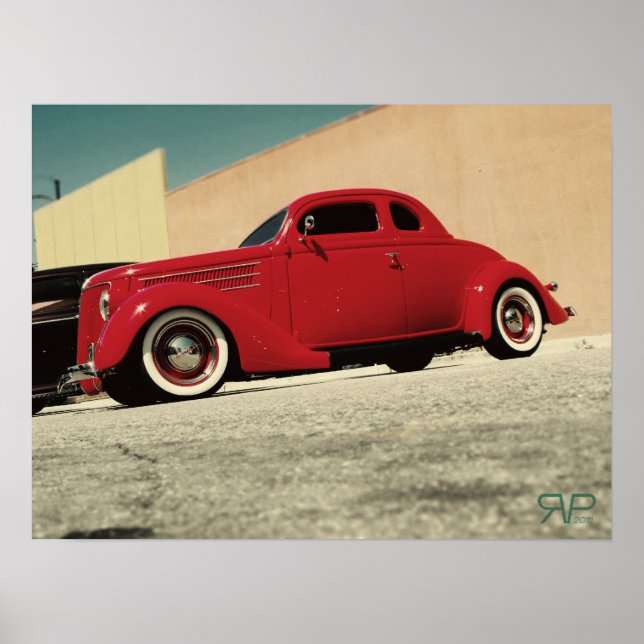Klassiskt Hot rod Poster (Framsidan)