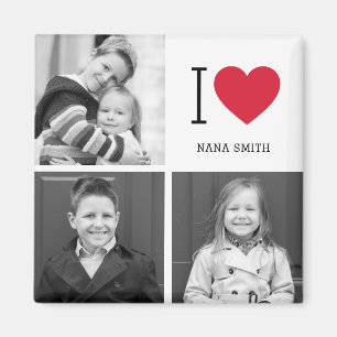 Klassiskt I Heart Editable Färg Anpassningsbar Ph Magnet