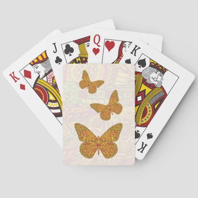 Klassiskt indiska betalkort spelkort (Baksidan)