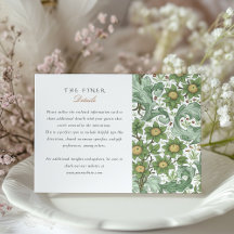 Klassiskt informationskort för Botaniskt Bröllop
