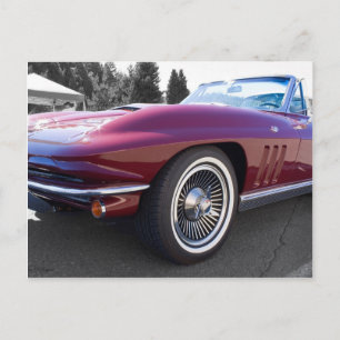 Klassiskt ingray Corvette Vykort