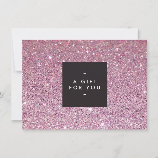 Klassiskt intyg om gåva från Rosa Glitter (Framsida)