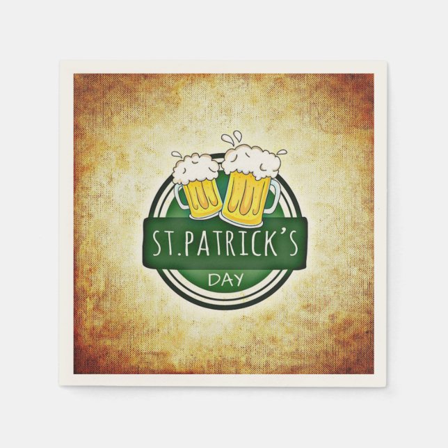 Klassiskt irländskt, St. Patrick's Day Pappersservett (Framsidan)