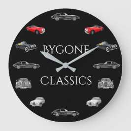 Klassiskt Jaguar Cars Wall Clock Stor Klocka