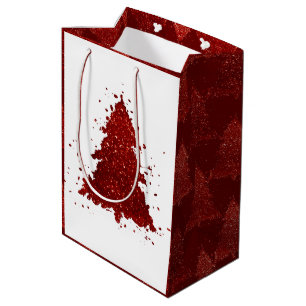 Klassiskt Julgran Festive Rik Crimson Red