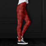 Klassiskt Julgran | Festive Rik Crimson Red Leggings<br><div class="desc">Det här är säsongen för glatt konst! Modern, mörk och moody mönstrad helgdag-attityd. Den här roligten har en nyktert Julgranar med ett nyktert, gnistrande, friskskiktstav som är bättre med faux metallic glitter tillsammans med en passande, solid bakgrund med låg profil. För andra färg eller matchande produkter, kontakta designer Fharryn c/o...</div>