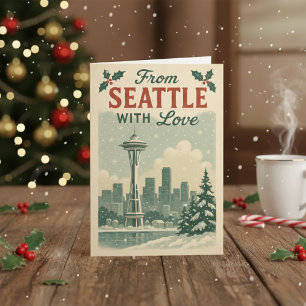 Klassiskt julkort - från Seattle Helgkort