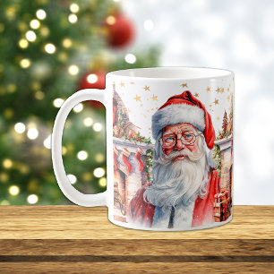 Klassiskt Jultomten med julgranen Kaffemugg