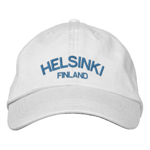 Klassiskt justerbart säte i Helsingfors Finland Broderad Keps