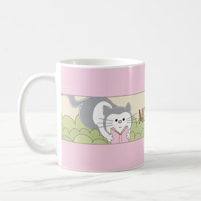 Klassiskt kaffe mugg "Rosa Uggla Mamma Sippy Kopp" (Vänster)