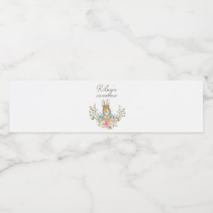 Klassiskt kaninfödelsedag vattenflaskor etikett