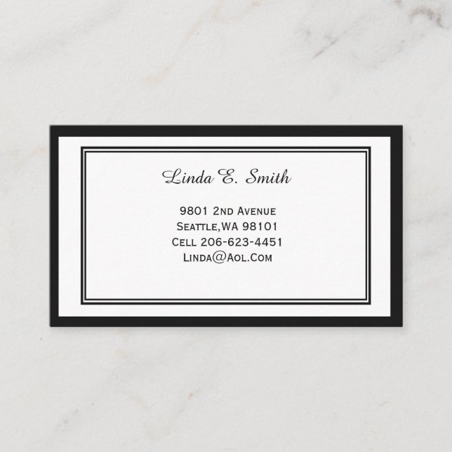 Klassiskt kantat Telefonkort (Framsida)