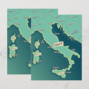 Klassiskt Karta i Italien