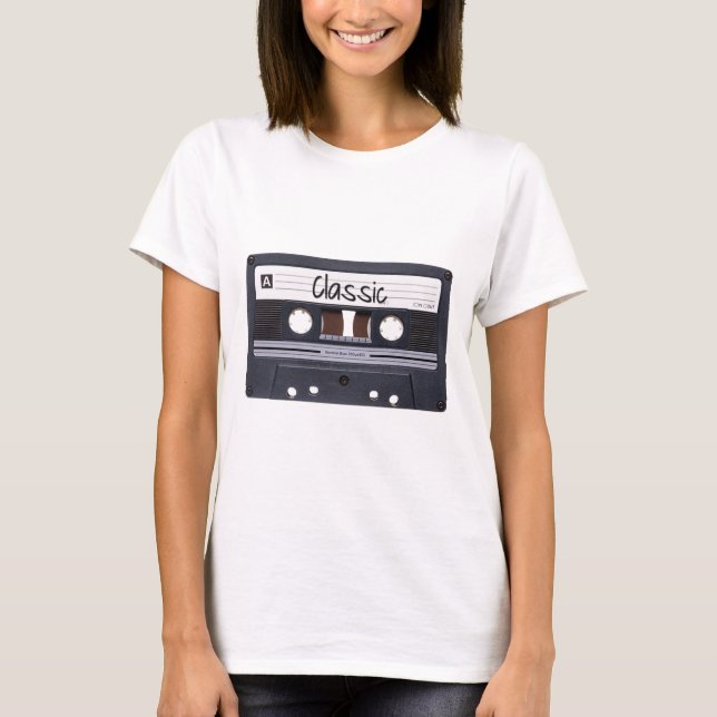 Klassiskt kassettband t shirt (Framsida)