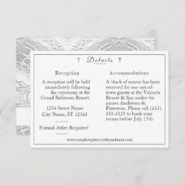 Klassiskt katolskt monogrammat-informationskort tilläggskort