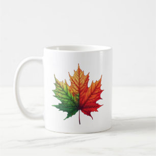 Klassiskt keramiskt keramiskt Löv-piller Kaffemugg