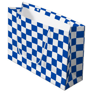 Klassiskt koboltblått schackbräde