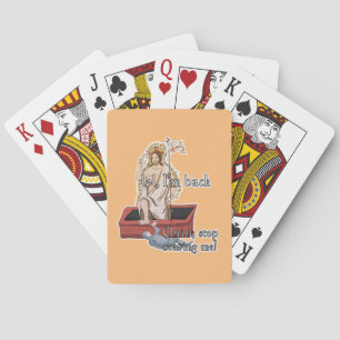 Klassiskt konstminne: Sluta skrämma mig. Casinokort