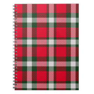 Klassiskt kontrollerad Tartan Sömlös design Backgr Anteckningsbok