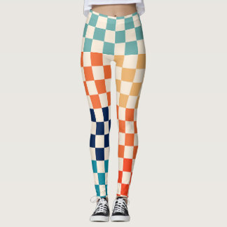 Klassiskt kontrollerbart kontrollbord i Mönster Leggings