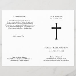 Klassiskt Kor, elegant, utfällbar minnesplatta Reklamblad