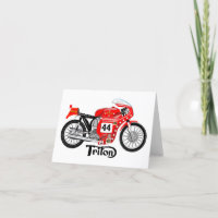 Klassiskt körkort för Triton-motorcykel.
