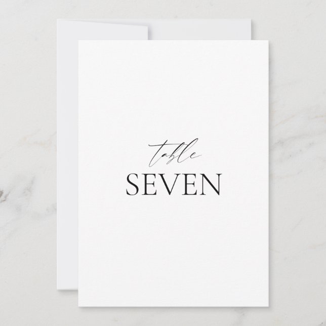 Klassiskt kort för svart Elegant, vitt Bröllop-Bor (Framsida)