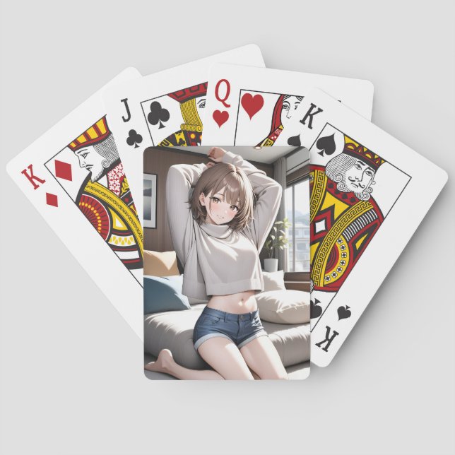 Klassiskt kortspel casinokort (Baksidan)