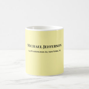 Klassiskt Kreativ Trendig Cream Färg Kaffemugg