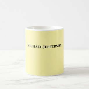 Klassiskt Kreativ Trendig Cream Färg Kaffemugg