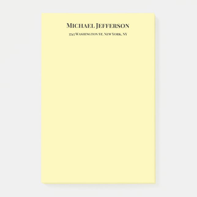 Klassiskt Kreativ Trendig Cream Färg Post-it Block (Framsida)