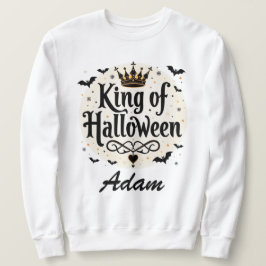 Klassiskt Kung i Halloween-anpassad namnöverföring Lång Ärmad Tröja