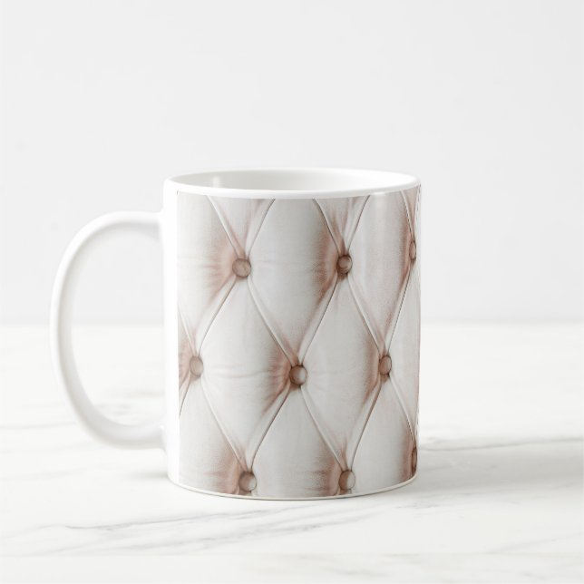 Klassiskt läder, struktur, gamla ro färg kaffemugg (Vänster)