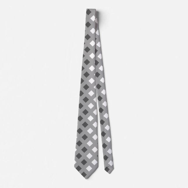 Klassiskt lätt Grått Play Unisex Neck Tie Slips (Framsida)
