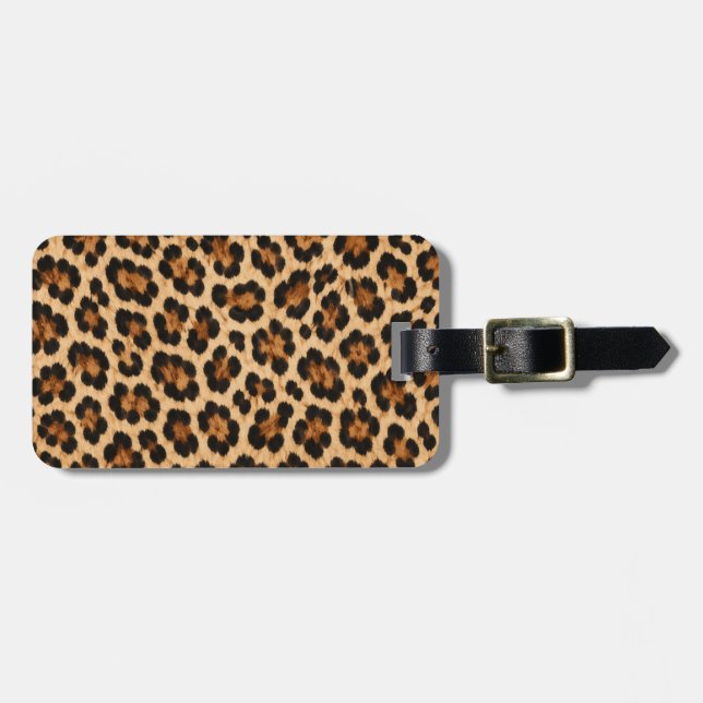 Klassiskt leopardtryck djurmönster bagagebricka (Horisontell Framsida)