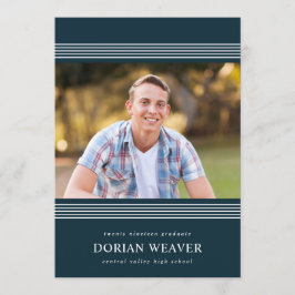 Klassiskt Linjer | MÖRK | Foto-Studentfest Inbjudningar