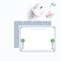Klassiskt Little Boy Boxwood Topiary Baby Shower