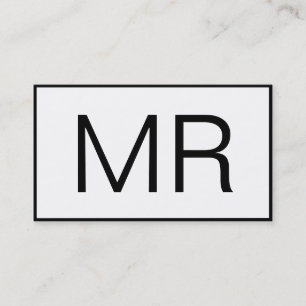 Klassiskt Luxe Black and White med Social Media Visitkort