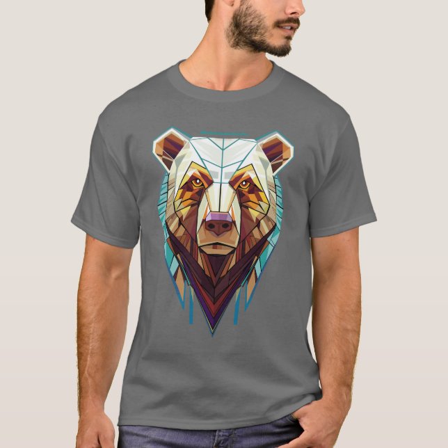 Klassiskt Majestic Bear Outdoor Vibes T Shirt (Framsida)
